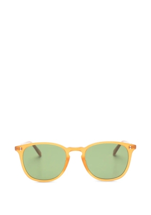Garrett Leight Kinney round-frame sunglasses - Orange