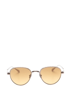 Garrett Leight Wells J round-frame sunglasses - Brown