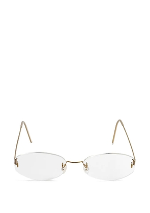 Lindberg rimless oval-frame glasses - Gold