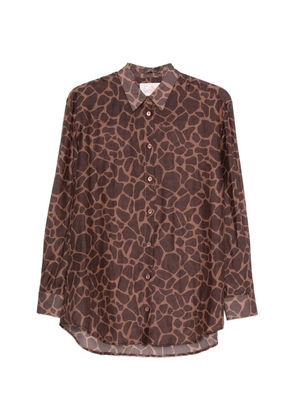 MC2 Saint Barth Brigitte giraffe-print shirt - Brown