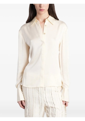 Cult Gaia Cynara button-up long-sleeved shirt - Neutrals