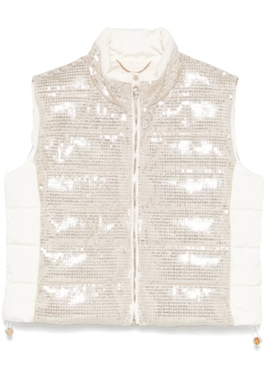 LIU JO sequinned gilet - Gold