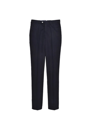 Brunello Cucinelli pressed-crease tailored trousers - Blue