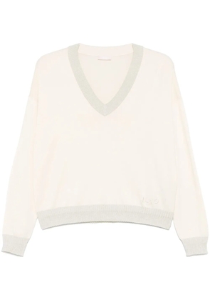 LIU JO V-neck sweater - White