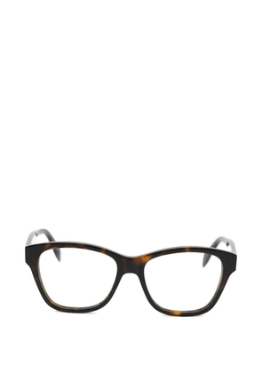 Alexander McQueen Eyewear square-frame tortoiseshell-effect glasses - Brown