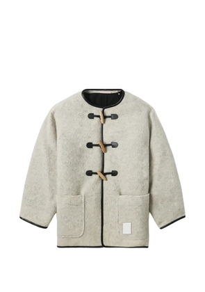 A BATHING APE® toggle-fastening coat - Neutrals