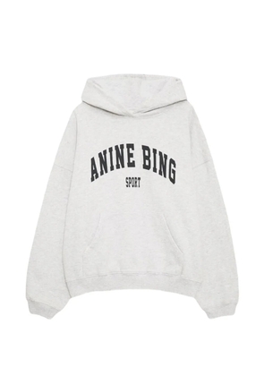 ANINE BING Harvey logo-print hoodie - Grey
