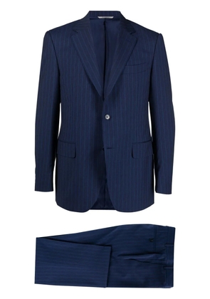 Canali pinstriped single-breasted suit - Blue