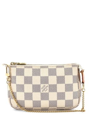 Louis Vuitton Pre-Owned Pochette Accessoires Damier Mini clutch bag - White