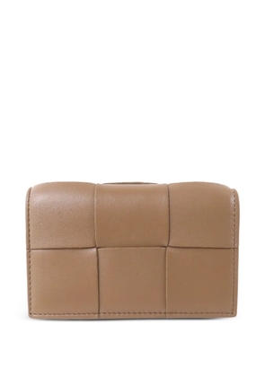 Bottega Veneta Pre-Owned Intrecciato leather cardholder - Neutrals
