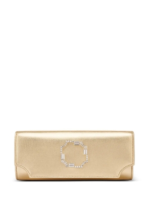 Malone Souliers Vivien crystal-embellished clutch bag - Gold