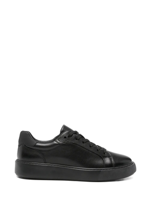 SERGIO MORETTI FIRENZE leather panelled sneakers - Black