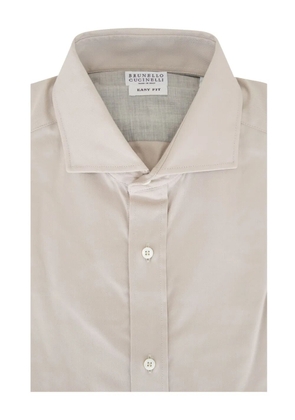 Brunello Cucinelli cotton shirt - Neutrals