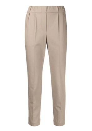 Brunello Cucinelli cropped tapered trousers - Neutrals
