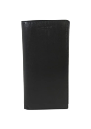 Saint Laurent Pre-Owned leather bifold long wallet - Black