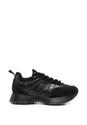 SERGIO MORETTI FIRENZE shearling-lined panelled sneakers - Black