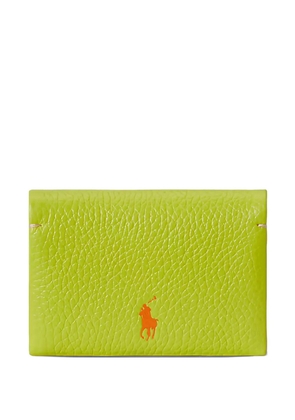 Polo Ralph Lauren grained-leather card case - Green