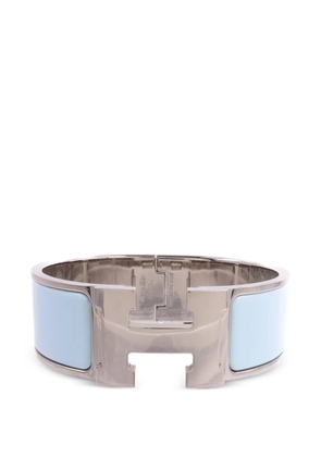 Hermès Pre-Owned Clic Clac H enamel bracelet - Silver