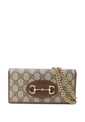 Gucci Pre-Owned Horsebit 1955 GG shoulder bag - Neutrals