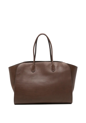 The Row Margaux leather tote bag - Brown