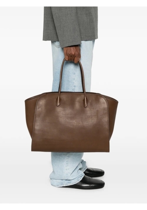 The Row Marlo leather tote bag - Brown