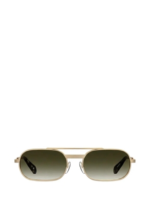 Moschino Eyewear browline-frame sunglasses - Gold