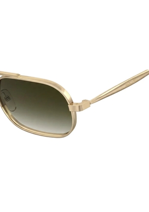 Moschino Eyewear browline-frame sunglasses - Gold