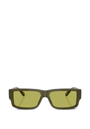 Diesel rectangle-frame sunglasses - Green