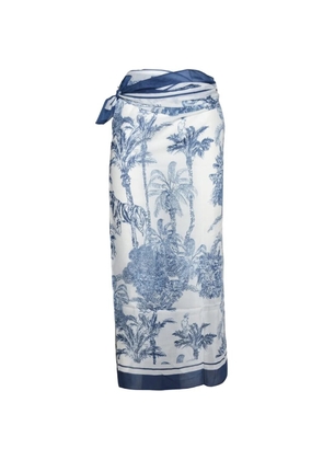 MC2 Saint Barth tropical-print pareo - White