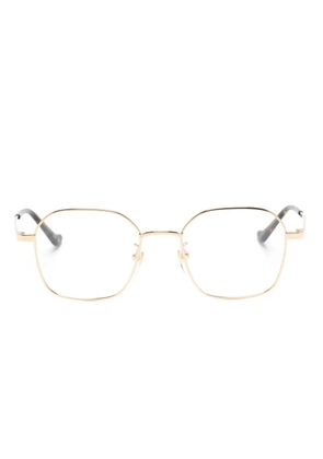 Gucci Eyewear geometric-frame glasses - Gold