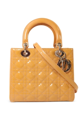 Christian Dior Pre-Owned medium Lady Dior tote bag - Yellow