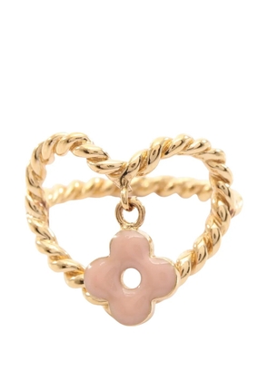 Louis Vuitton Pre-Owned 2010 Gold Plated and Enamel Sweet Monogram In My Heart Ring costume ring