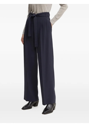 BOSS Tapiana belted pleated trousers - Blue