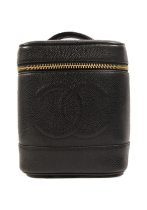 CHANEL Pre-Owned CC GHW Vanity wash bag - Black