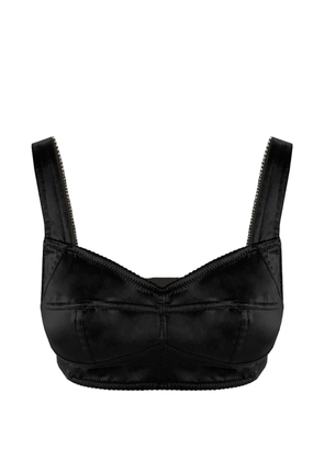 Contessa Mills Seraphim satin-finish bra - Black