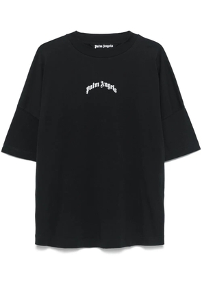 Palm Angels curved-logo T-shirt - Black