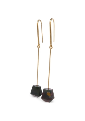 Celine Pre-Owned stone drop earrings - Gold
