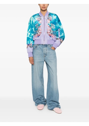 Versace Jeans Couture reversible floral-print bomber jacket - Blue