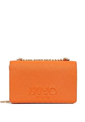 LIU JO logo-embossed chain-strap crossbody bag - Orange