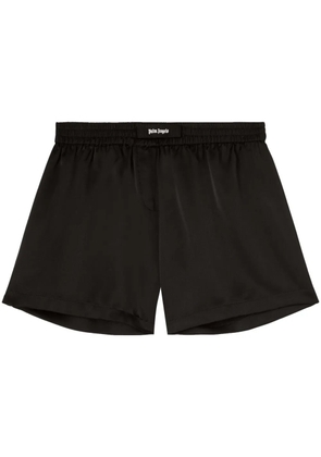 Palm Angels logo-appliqué boxer shorts - Black