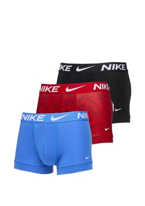 Nike logo-waistband boxer briefs (set of three) - Black