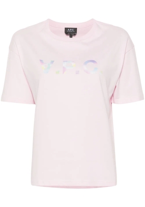 A.P.C. Ana cotton T-shirt - Pink