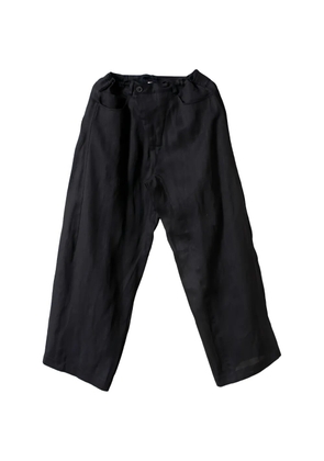 Jan Jan Van Essche sheer-twill wide-leg trousers - Black