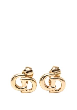 Christian Dior Pre-Owned 20th Century Gold Plated CD Logo Clip On Earrings costume earrings