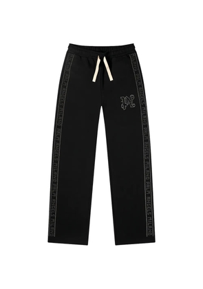 Palm Angels logo stripe trousers - Black