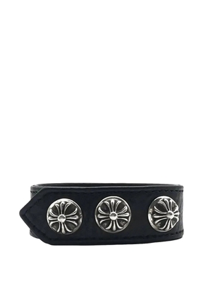 Chrome Hearts cross-button bracelet - Black