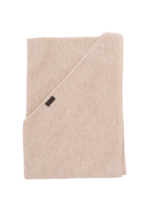 Brunello Cucinelli Monili-embellished cashmere scarf - Neutrals