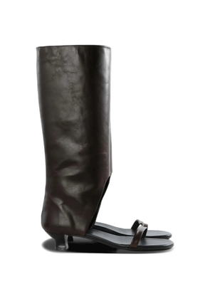 Paloma Wool knee-high gaiter sandals - Black