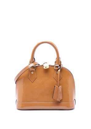 Louis Vuitton Pre-Owned 2013 Monogram Vernis Alma BB satchel - Brown