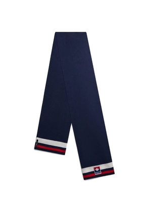 DSQUARED2 striped-detail scarf - Blue